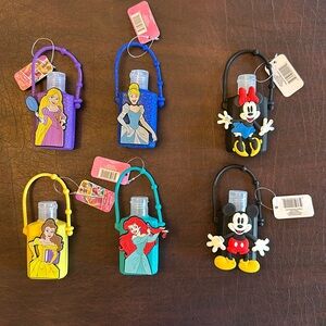 Disney Princess Mickey Minnie - Hand Sanitizer Set of 6 NWT - Travel Size